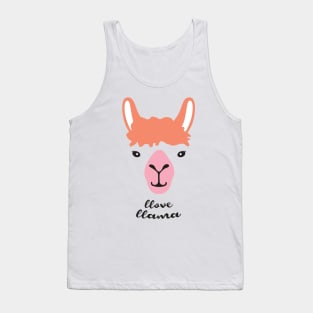 Funny Llama Alpaca Cute Animal Tank Top